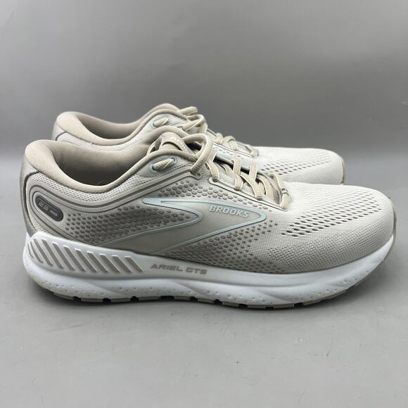 Brooks Ariel GTS 23 Running Shoes Women Size 9.5 B Beige Comfort Cushion Sneaker - Picture 1 of 8